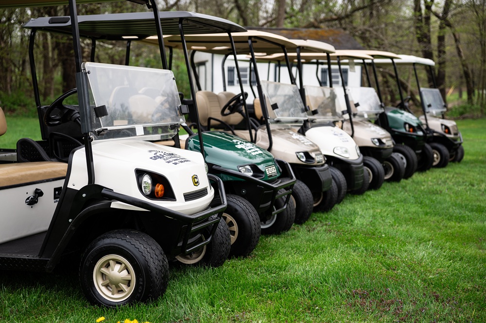 Golf carts available for rental